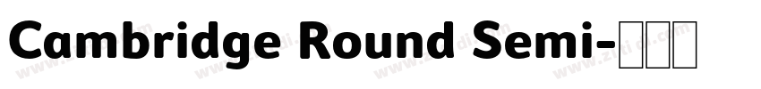 Cambridge Round Semi字体转换